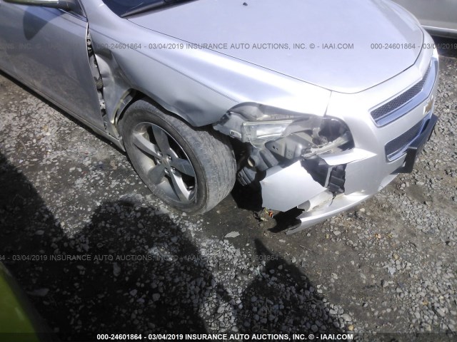1G1ZC5EU7BF102136 - 2011 CHEVROLET MALIBU 1LT SILVER photo 6