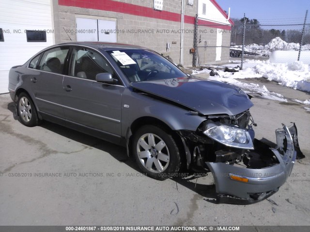 WVWRH63B42P296165 - 2002 VOLKSWAGEN PASSAT GLX GRAY photo 1