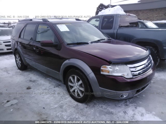 1FMDK05W58GA33163 - 2008 FORD TAURUS X SEL BURGUNDY photo 1