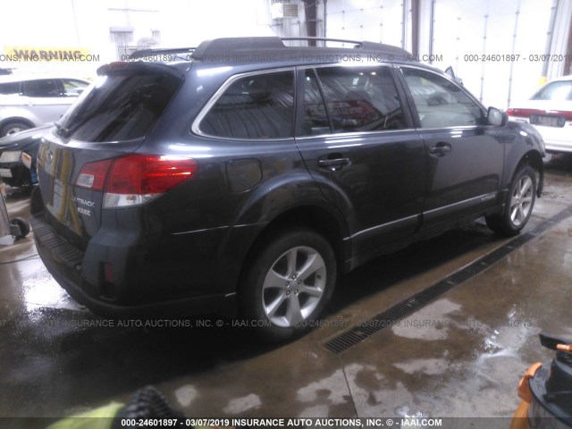 4S4BRBCCXD3229060 - 2013 SUBARU OUTBACK 2.5I PREMIUM GRAY photo 4