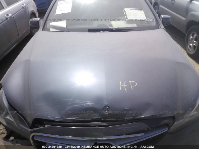 WDDHF5KB0EA986280 - 2014 MERCEDES-BENZ E 350 GRAY photo 10