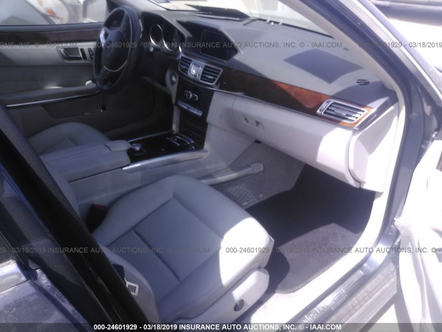 WDDHF5KB0EA986280 - 2014 MERCEDES-BENZ E 350 GRAY photo 5