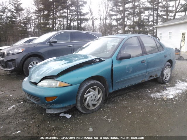 1G1JF5248S7209523 - 1995 CHEVROLET CAVALIER LS TEAL photo 2