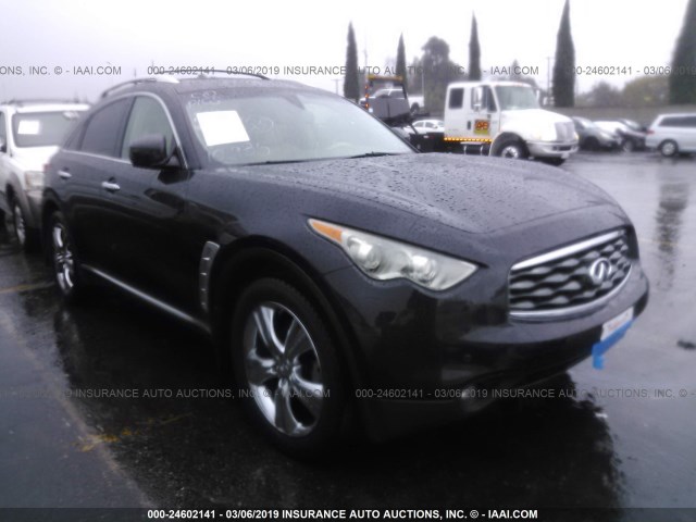 JNRAS18U69M102985 - 2009 INFINITI FX35 BLACK photo 1