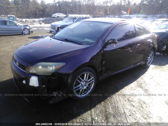 JTKDE177050019899 - 2005 TOYOTA SCION TC მუქწითელი ფოტო 2