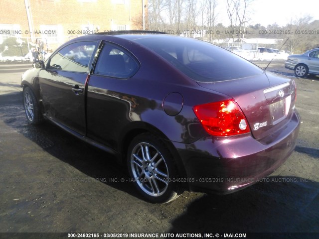 JTKDE177050019899 - 2005 TOYOTA SCION TC მუქწითელი ფოტო 3