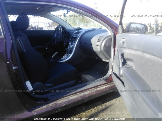 JTKDE177050019899 - 2005 TOYOTA SCION TC მუქწითელი ფოტო 5