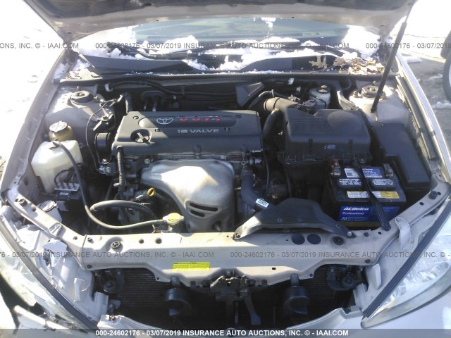 4T1BE30K34U859865 - 2004 TOYOTA CAMRY LE/XLE/SE GOLD photo 10