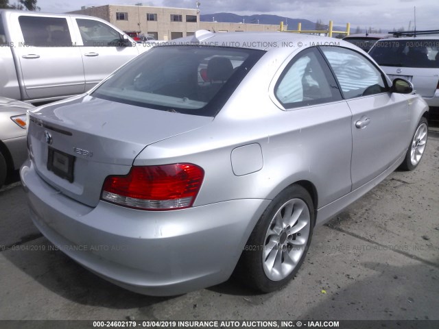 WBAUP93549VF49290 - 2009 BMW 128 I Gümüş foto 4