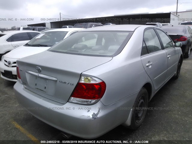 4T1BE32K36U145007 - 2006 TOYOTA CAMRY LE/XLE/SE SILVER photo 4