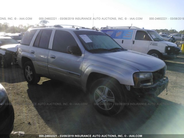 1GNDS13S342259470 - 2004 CHEVROLET TRAILBLAZER LS/LT SILVER photo 1