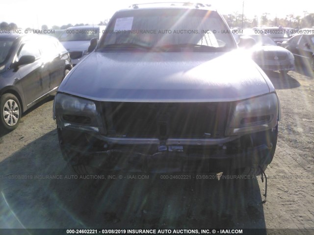 1GNDS13S342259470 - 2004 CHEVROLET TRAILBLAZER LS/LT SILVER photo 6