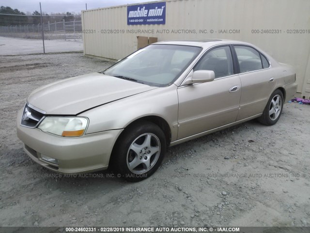 19UUA566X2A027065 - 2002 ACURA 3.2TL TAN photo 2