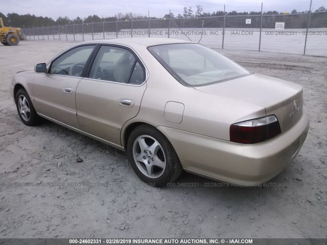 19UUA566X2A027065 - 2002 ACURA 3.2TL TAN photo 3