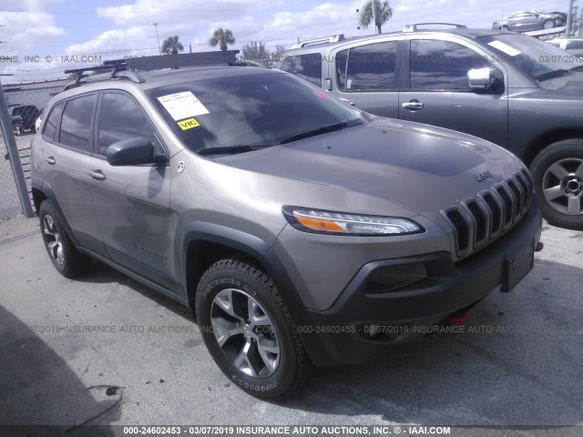 1C4PJMBS9HW632215 - 2017 JEEP CHEROKEE TRAILHAWK 棕色 照片 1