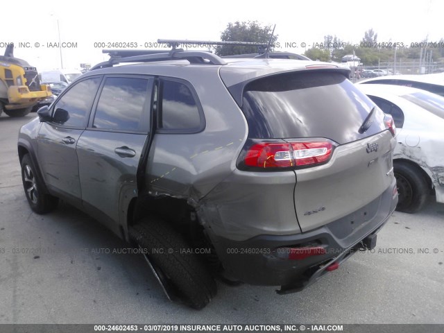1C4PJMBS9HW632215 - 2017 JEEP CHEROKEE TRAILHAWK 棕色 照片 6