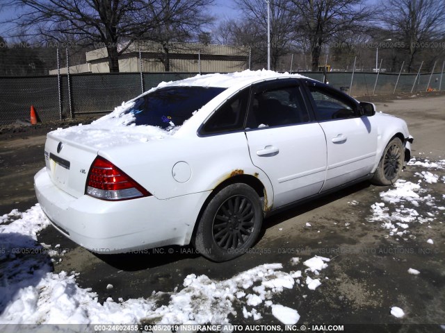 1MEHM43135G625069 - 2005 MERCURY MONTEGO PREMIER WHITE photo 4