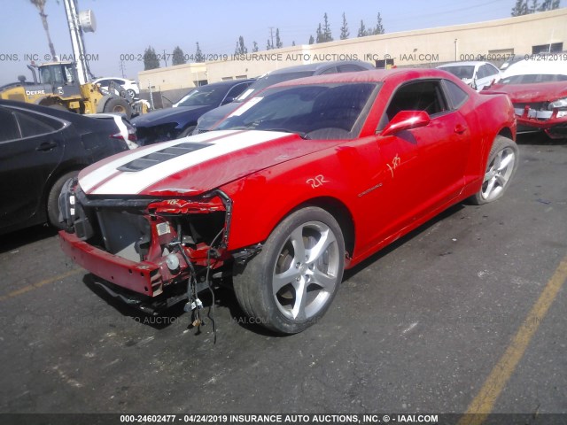 2G1FK1EJ5F9242768 - 2015 CHEVROLET CAMARO 2SS RED photo 2