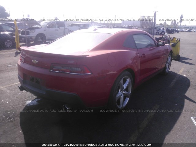 2G1FK1EJ5F9242768 - 2015 CHEVROLET CAMARO 2SS RED photo 4