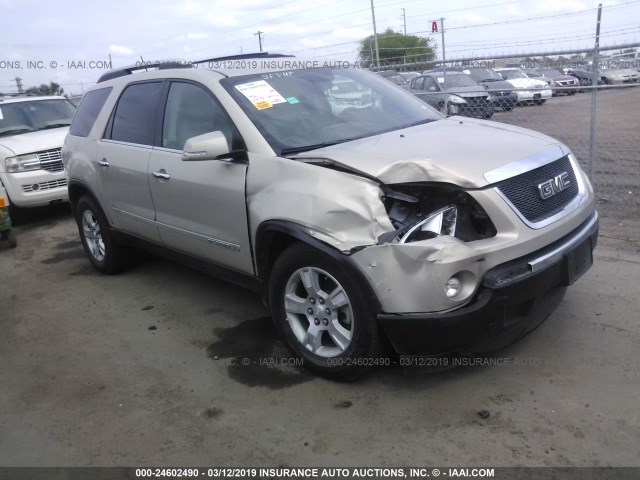 1GKER23738J278983 - 2008 GMC ACADIA SLT-1 BEIGE photo 1