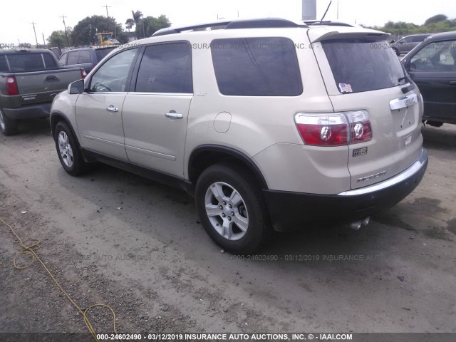 1GKER23738J278983 - 2008 GMC ACADIA SLT-1 BEIGE photo 3