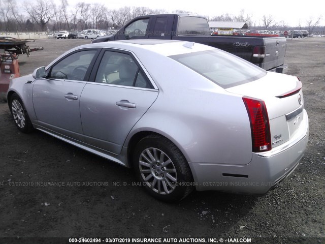 1G6DG5EY6B0113255 - 2011 CADILLAC CTS LUXURY COLLECTION SILVER photo 3