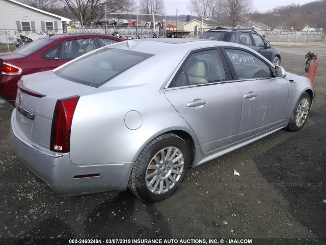 1G6DG5EY6B0113255 - 2011 CADILLAC CTS LUXURY COLLECTION SILVER photo 4