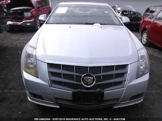 1G6DG5EY6B0113255 - 2011 CADILLAC CTS LUXURY COLLECTION SILVER photo 6