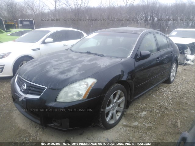 1N4BA41E47C839025 - 2007 NISSAN MAXIMA SE/SL BLACK photo 2