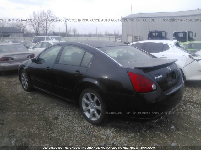 1N4BA41E47C839025 - 2007 NISSAN MAXIMA SE/SL BLACK photo 3