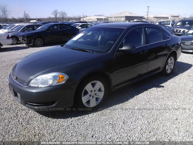 2G1WA5EK3B1156161 - 2011 CHEVROLET IMPALA LS GRAY photo 2