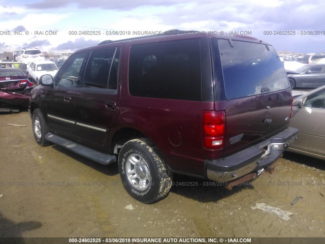 1FMFU16L51LA66268 - 2001 FORD EXPEDITION XLT RED photo 3