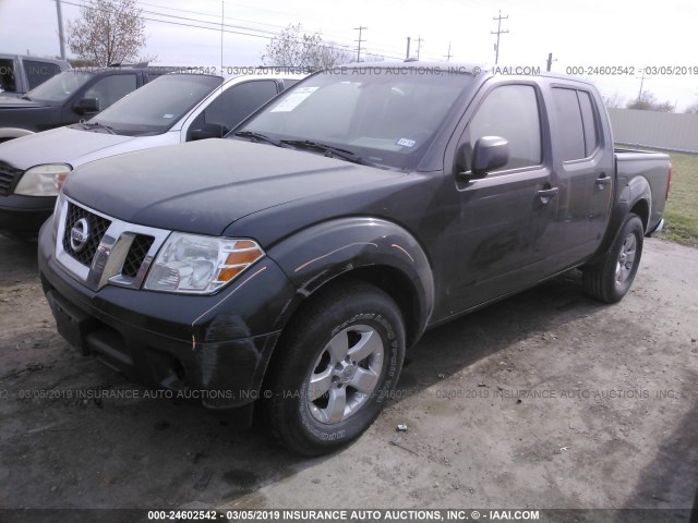 1N6AD0ER9DN724095 - 2013 NISSAN FRONTIER S/SV/SL/PRO-4X GRAY photo 2