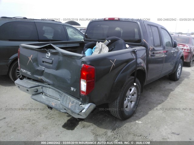 1N6AD0ER9DN724095 - 2013 NISSAN FRONTIER S/SV/SL/PRO-4X GRAY photo 4