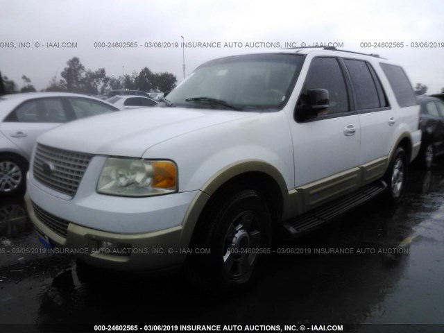 1FMFU17L43LB27398 - 2003 FORD EXPEDITION EDDIE BAUER WHITE photo 2