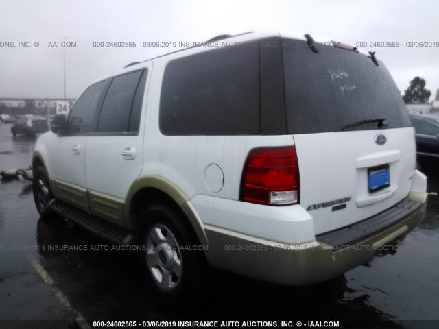 1FMFU17L43LB27398 - 2003 FORD EXPEDITION EDDIE BAUER WHITE photo 3