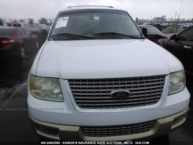 1FMFU17L43LB27398 - 2003 FORD EXPEDITION EDDIE BAUER WHITE photo 6