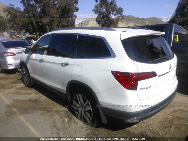 5FNYF6H90HB072255 - 2017 HONDA PILOT TOURING თეთრი ფოტო 3