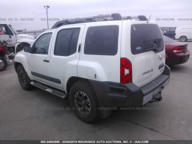 5N1AN0NW0EN800998 - 2014 NISSAN XTERRA X/S/PRO-4X WHITE photo 3