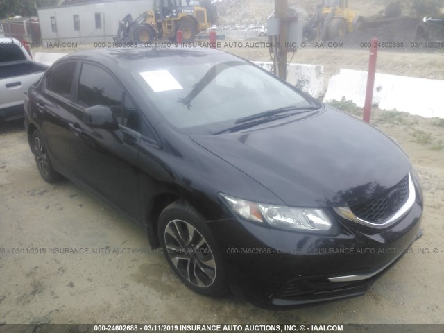 19XFB2F84DE056520 - 2013 HONDA CIVIC EX BLACK photo 1