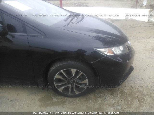 19XFB2F84DE056520 - 2013 HONDA CIVIC EX BLACK photo 6