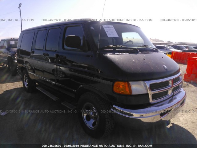 2D6WB11Y13K517013 - 2003 DODGE RAM VAN B1500 BLACK photo 1