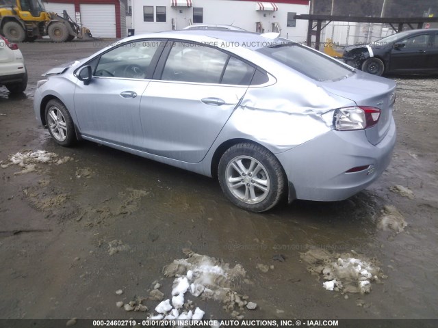 1G1BE5SM1H7259597 - 2017 CHEVROLET CRUZE LT Light Blue photo 3