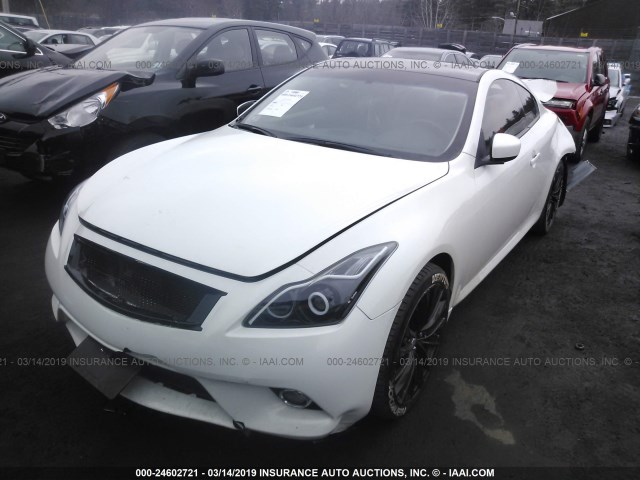 JN1CV6EK8DM900531 - 2013 INFINITI G37 JOURNEY/IPL WHITE photo 2