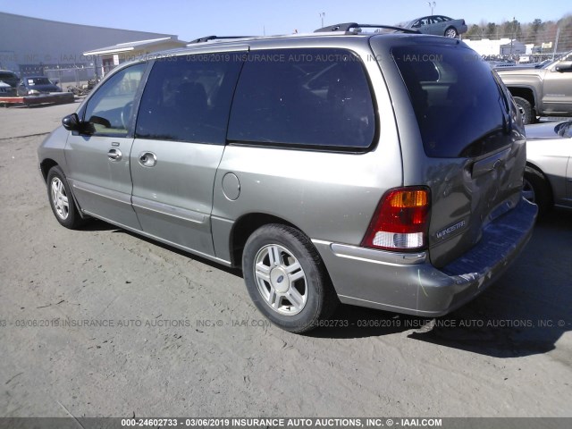 2FMZA52491BB62030 - 2001 FORD WINDSTAR SE GRAY photo 3