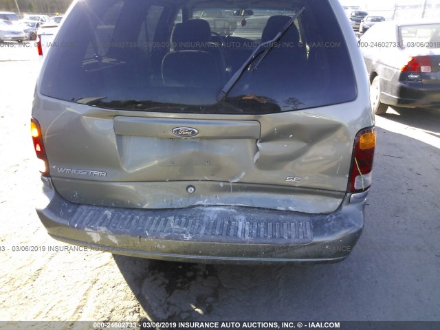 2FMZA52491BB62030 - 2001 FORD WINDSTAR SE GRAY photo 6