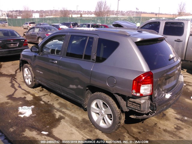 1C4NJCBB1CD719063 - 2012 JEEP COMPASS SPORT GRAY photo 3