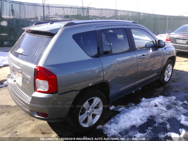 1C4NJCBB1CD719063 - 2012 JEEP COMPASS SPORT GRAY photo 4