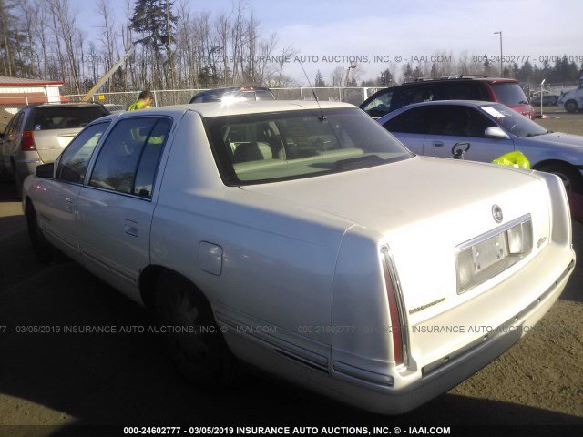 1G6KF5492XU790761 - 1999 CADILLAC DEVILLE CONCOURS WHITE photo 3