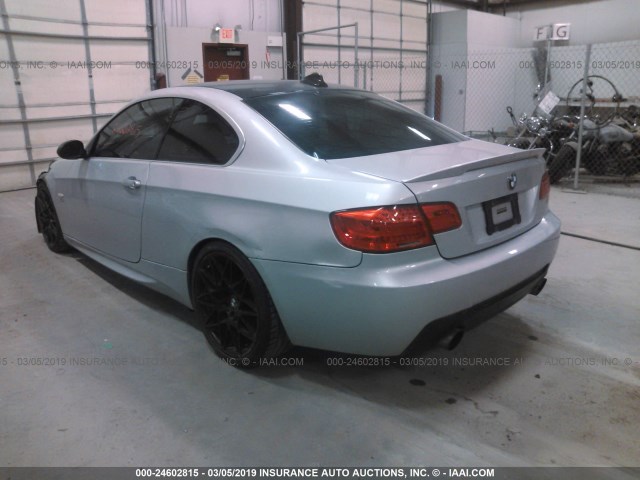 WBAWC73519E068032 - 2009 BMW 335 XI SILVER photo 3